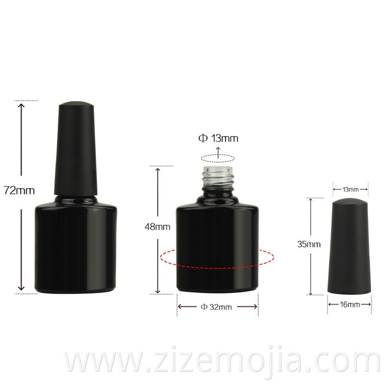 15ml empty nail gel polish bottle in stuck